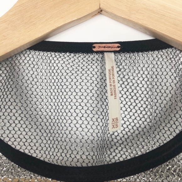 Free People Silver Mesh Tank - Picture 2 of 3